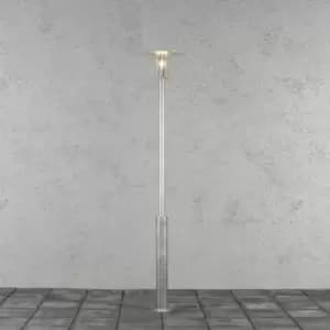 Mode Outdoor Classic Lamp Post Light Galvanised Clear Plastic Rough Proof, IP54