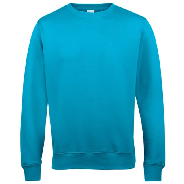 AWDis AWDis Just Hoods Crew Neck Plain Sweatshirt (280 GSM) in Blue Size: X-Small Blue XS Unisex 5055805498397