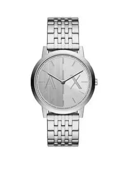Armani Exchange Dale Mens Stainless Steel Watch, Black, Men