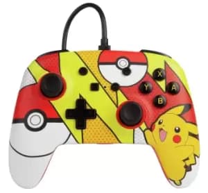 PowerA Switch Enhanced Wired Controller - Pikachu Pop Art