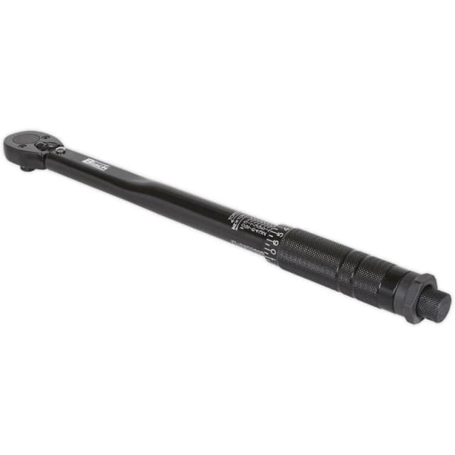 Loops Calibrated Micrometer Torque Wrench - 3/8" Sq Drive - Flip Reverse - Black Black