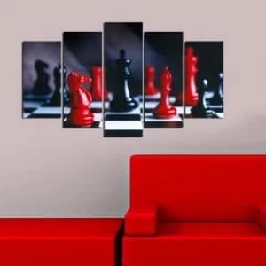 5MF-56 Multicolor Decorative MDF Painting (5 Pieces)