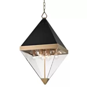 Coltrane 8 Light Pendant Brass, Acrylic