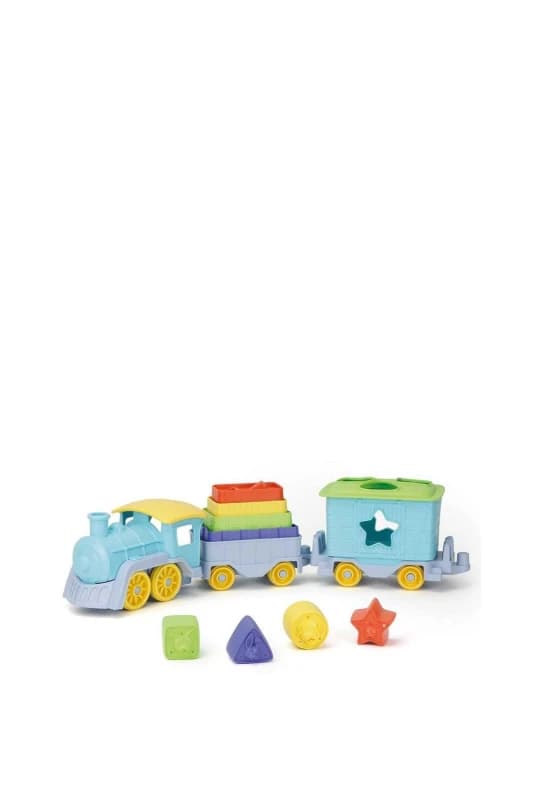 Green Toys Stack & Sort Train Pale Blue unisex