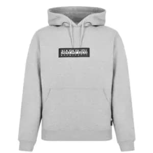 Napapijri Box Logo Hoodie - Grey