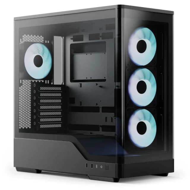 Aerocool P500A Curved Glass Panel ARGB Mid Tower Gaming PC Case - Black - ACCM-PN08143.11