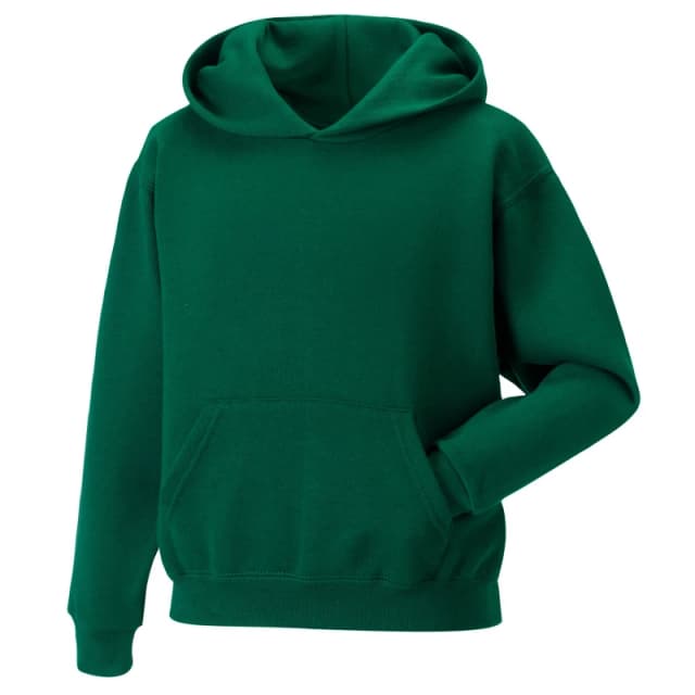 Jerzees Schoolwear Jerzees Schoolgear Hooded Sweatshirt in Bottle Green Size: 5-6 Years Bottle Green Unisex 5-6 Years