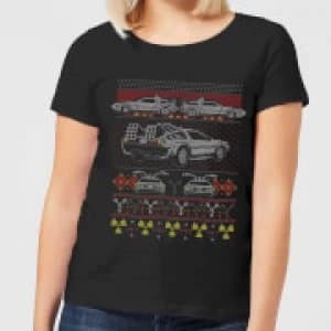 Back To The Future Back In Time for Christmas Womens T-Shirt - Black