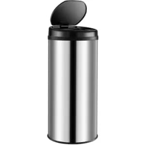 Automatic Sensor Dustbin 30L 40L 56L Waste Bin Kitchen Stainless Steel Trash Can Silver 40 Litre
