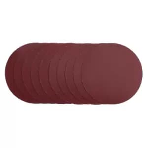 Draper 03156 10pk Sanding Discs, 125mm, Hook & Loop, 240G