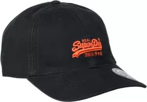 Superdry Mens Orange Label Cap - Black