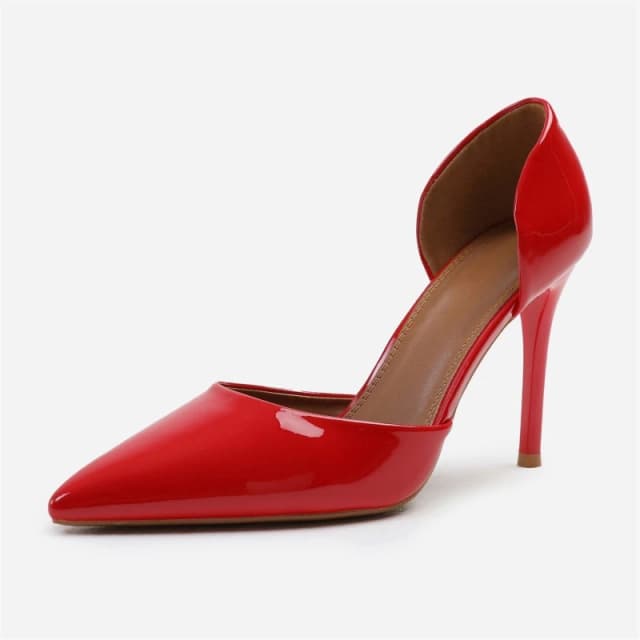 Where's That From 'Aspen' Pointed Toe Stiletto High Heels Red