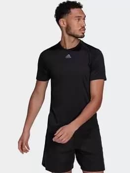 adidas Hiit Engineered Training T-Shirt, Blue Size M Men