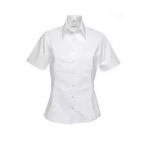 Kustom Kit Womens/Ladies Short Sleeve Business/Work Shirt (10) (White)
