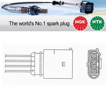 1x NGK NTK Oxygen O2 Lambda Sensor OZA334-AU2 OZA334AU2 (1789)