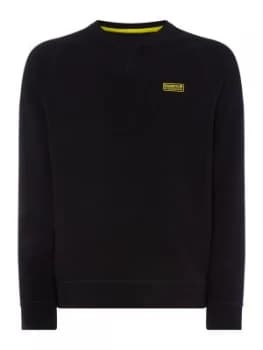 Mens Barbour Essential Crew Neck Sweat Black
