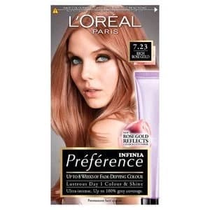 Preference 7.23 Rose Gold Blonde Permanent Hair Dye