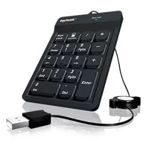 KeySonic ACK-118BK numeric keypad Universal USB Black