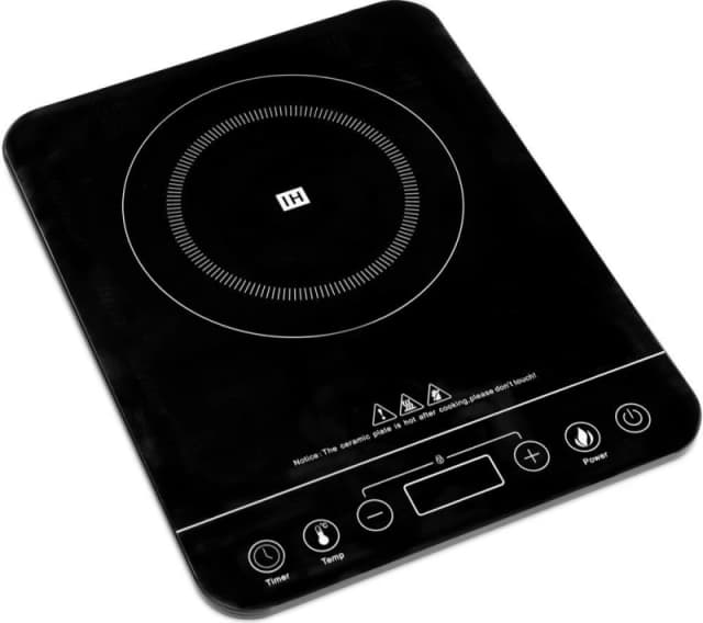 QUEST 35839 33cm Electric Hob - Black 5025301358396