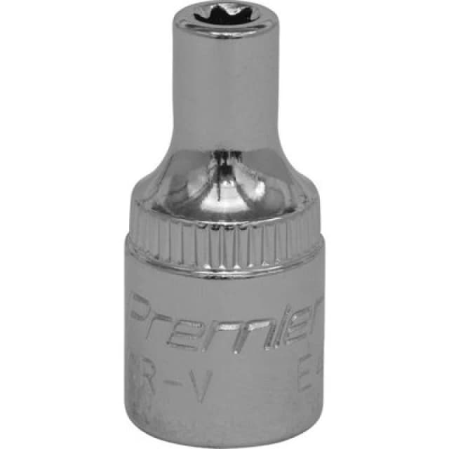 Loops E4 TRX Star Socket Bit - 1/4" Square Drive - PREMIUM Drop Forged Head Knurled Multi
