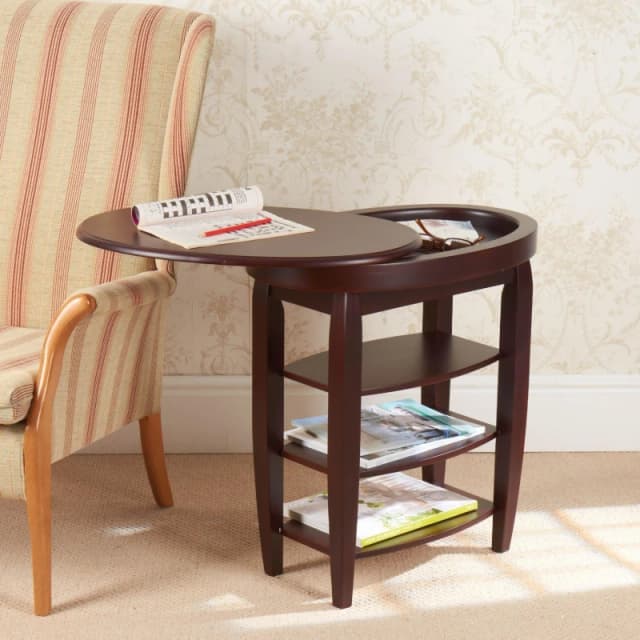 Greenhurst Swivel Top side table - Brown Brown One Size