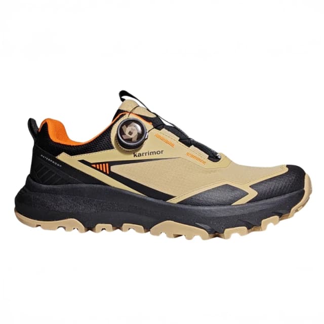 Karrimor Mens Waterproof Hiking Shoes Beige/Black male 7 (41)