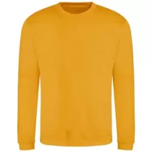 AWDis Adults Unisex Just Hoods Sweatshirt (L) (Mustard Yellow)