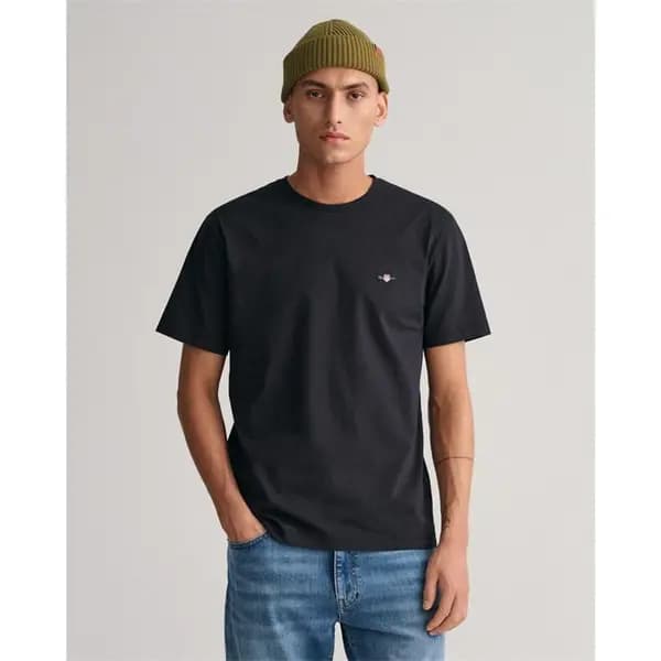 Gant Regular Fit Shield T-Shirt - Black XL