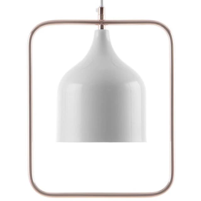 Beliani Pendant Lamp Mavone Metal White
