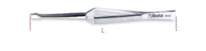 Beta Tools 998 Cross Knurled End Stainless Steel Spring Tweezers 155mm 009980001