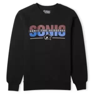 Sonic The Hedgehog Logo Sweatshirt - Black - L