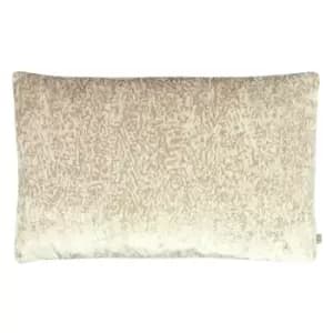 Lynx Velvet Jacquard Rectangular Cushion Snow