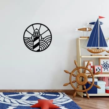 Beacon - Black Decorative Metal Wall Accessory