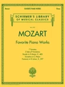 Mozart - Favorite Piano Works : Schirmer'S Library of Musical Classics Vol. 2101