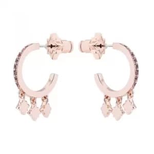 Bozena Pave Hoop Earrings