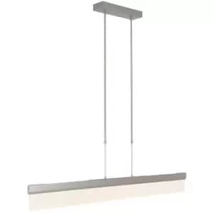 Sienna Athletic LED Integrated Pendant Ceiling Light Light Steel Brushed Matt