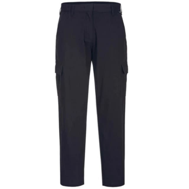 Portwest Womens Stretch Cargo Trousers S233BKR26 Colour: Black