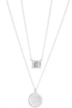 Ladies Lauren Ralph Lauren Double Pendant Stone/Script Necklace 14N00222