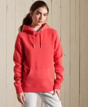 Superdry Womens Vintage Logo Embroidered Hoodie Orange / Papaya Marl - Size: 6