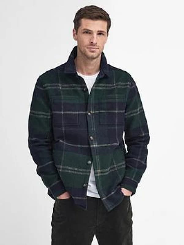 Barbour Mens Chapter Checked Woven Overshirt - XL Multi Shirts male MOS0400TN23 XL
