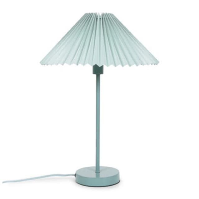 VALUELIGHTS Metal Table Lamp Paper Pleated Lampshade Bedroom Living Room Light LED Bulb 26751