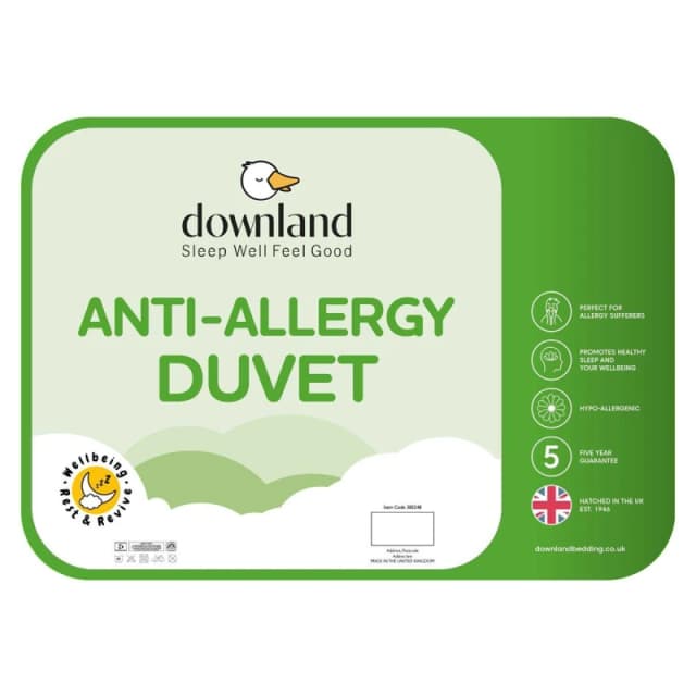 Downland Anti-Allergy 10.5 Tog White unisex Super King