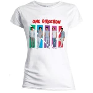 One Direction - Colour Arches Womens Large T-Shirt - White