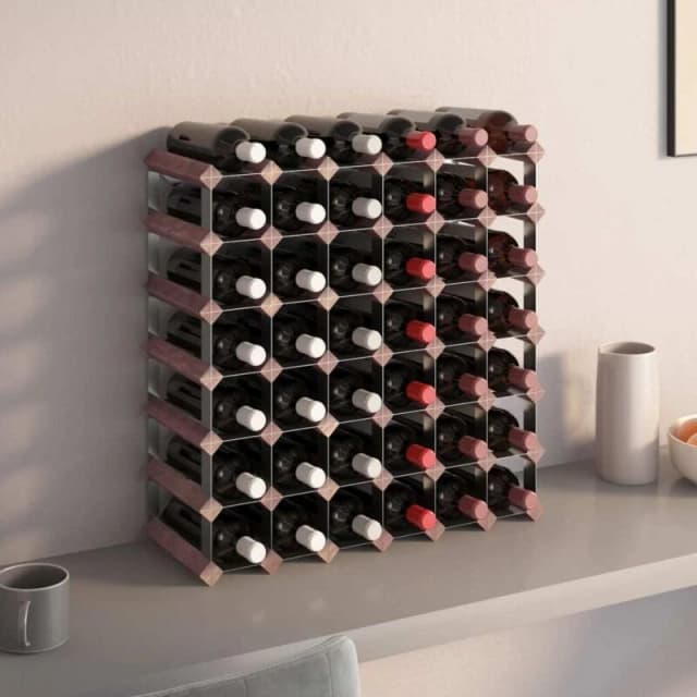 VIDAXL Wine Rack for 42 Bottles Brown Solid Wood Pine Vidaxl 8720286827079
