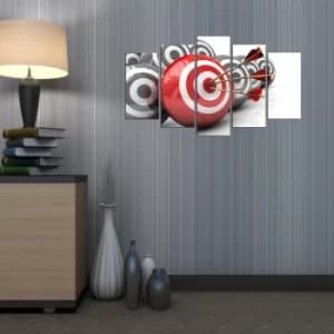 5MX-33 Multicolor Decorative MDF Painting (5 Pieces)