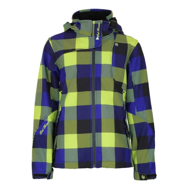 Peak Mountain Printed softshell jacket for girls Peak Mountain Gaveny Vert Female 14 ans GAVENY/BG-ANIS