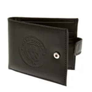 Manchester City FC RFID Anti Fraud Wallet (One Size) (Black)