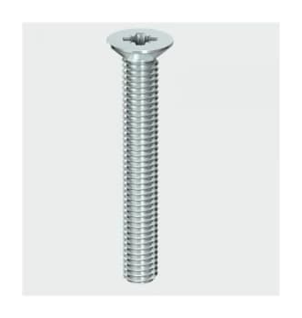 6010CPM Machine Screw PZ3 CSK BZP M6 x 10mm Box of 100 - Timco
