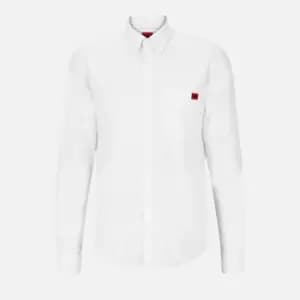 HUGO Mens Evito Shirt - Open White - S