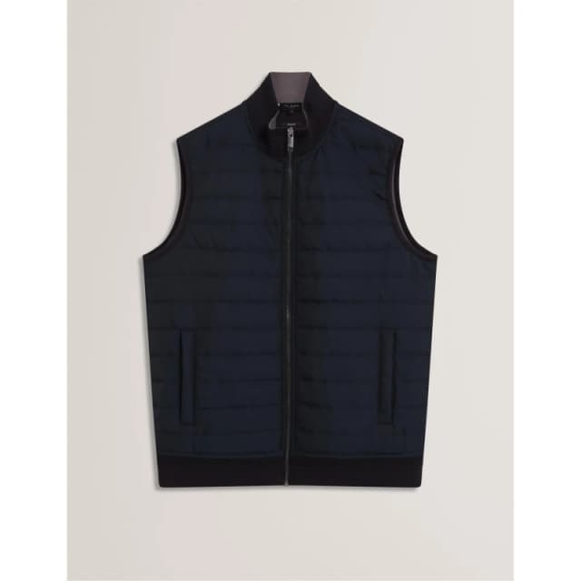 Ted Baker Mens Quilted Gilet Navy male S (2)